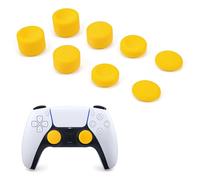 DLseego Thumb Stick Caps Compatible with PS5/PS4/Xbox,8PCS Thumbstick Grip Cover Anti Slip Thumb Grip Caps Improve Accuracy Controller Joystick Covers,Yellow
