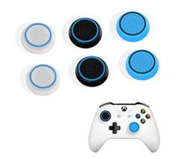 DLseego Thumbstick Grip Caps for Xbox PS4 PS5 Controller,6PCS Silicone Thumb Stick Grip Cover Dots Studded Design Joystick Controller,Blue