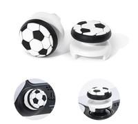 DLseego Thumbstick Grips for PS5/PS4 Controller,2PCS High Rise Thumb Stick Grips Silicone 3D Football Texture Anti Slip Controller Joystick Cover Compatible with PS4/PS5,White