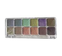 DLUKENY 12 Colors Watercolor Paint Set Solid Watercolor Painting Set Easy To Use Pearlescent Pigment For Artists Art Lessons