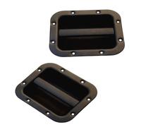DLUKENY 2Pcs Black Steel Speakers Cabinet Grips Replacement Easy Transport Sound Accessory Recessed Speakers Handle Replacement