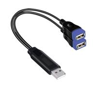 DLUKENY 2Port USB Splitter Cable Double USB Female To Male Adapter For Charging And Data Syncing For Laptop Phone USB Hubs