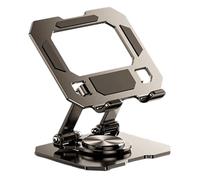 DLUKENY 360 Degree Rotating Adjustable Tablets Stand Foldable Holder For Multiple Devices Alloy Steel Construction Reinforced Alloy Steel Foldable Stand