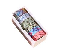 DLUKENY 6 Rolls Decorative Tape Paper Tape Washis Hand Account Artists Animal Print Crafting Masking