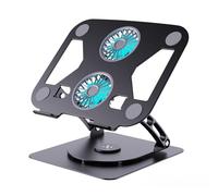 DLUKENY Adjustable Laptop Stand 360 Degree Rotating For Laptops And Tablets Up To 15.9 Inches With Heights Ranges Of 50mm 290mm Laptop Stand