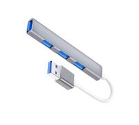 DLUKENY Aluminum USB C/USB Splitter 4 Port USB Splitter Multiport Extended 3xUSB2.0+1xUSB3.0 Adapter For PC Keyboards Laptop