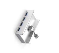 DLUKENY Clip Type USB3.0 HUBs Alloy External Multiple 4 Port USB Splitter Adapter Card Slot HUBs Expansion Docking Station Laptop USB Converters
