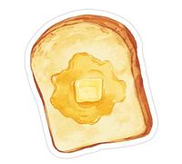 DLUKENY Coffee Bread Themed Note Paper 30Sheets Unlined Adheive Notes Small Notepads Reminder on Book Notebook Calender
