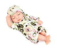 DLUKENY Cute Cuddle Washable Reborns Simulation Reborns Toddler Girls Nursing Toy 7'' Life Like Doll Silicone Life Dolls That Moves Real Baby