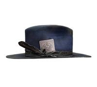 DLUKENY Dark Series Fedoras Hat Skull Head Top Wool Hat Great For Halloween Party Theme Event Gathering Cosplay Headpiece