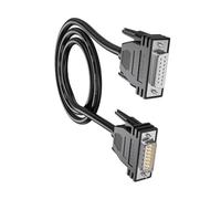 DLUKENY DB15 Cable 1.5M DB15 Female Male Extension Cable Double Shielded Metal Braide Aluminum Foil Wire for Stable Data Transfer