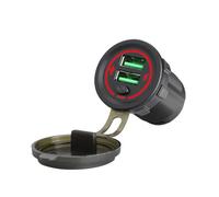 DLUKENY Fast Speed 36W USB Vehicle Charging With On/Off Switches And LED Light For 12V 24V Car Trucks SUVs Motorcycles And Boats