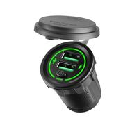DLUKENY Fast Speed 36W USB Vehicle Charging With On/Off Switches And LED Light For 12V 24V Car Trucks SUVs Motorcycles And Boats