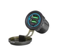 DLUKENY Fast Speed 36W USB Vehicle Charging With On/Off Switches And LED Light For 12V 24V Car Trucks SUVs Motorcycles And Boats