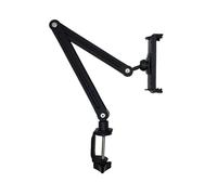 DLUKENY Flexible Tablets Stand For Bed And Desk With 360 Degree Swivels And Spring Design For Stability Metal Arm Tablets Stand