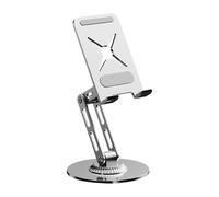 DLUKENY Full Metal Rotate Phone Stand With Slip Proof Grip And Quiet Rotation Mechanism For Tablets And Mobile Phones Ergonomic Rotating Tablet Mount