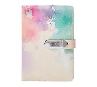 DLUKENY Leather Notebook Travel Journal With Combination For Journaling 145x215mm Password Lined Diary With Pen Holder Portable Travel Diary Number
