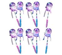DLUKENY LED Fairy Wand Princess Stick Costume For Toddler Girls Outdoor Play Holiday Party FleaMarket Supply 10PCS LED Princess Wand Fairy Stick Love Shaped Design Children Party Prop