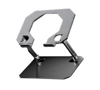 DLUKENY Metal Laptop Holder Stand With Double Arm Designing Desktop Cooling Bracket For Gaming And Home Office Use Stable Tablet