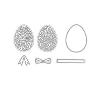 DLUKENY Microcarving Easter Metal Cutting Dies Stencil Scrapbooking Album Stamp Paper Card Embossing Decor Craft