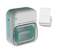 DLUKENY Miniature Rechargeable Thermals Printer Not Inks Neededs With High Resolution Printing For Photos Labels And Study Note Includes Paper Roll Portable Photo Printer