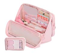 DLUKENY Multi Layered Pencil Case Big Capacity Pencil Pouches Detachable Pen Bag Travel Organizers Bag for Office School Oversized for Office & Classroom