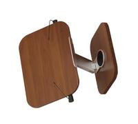 DLUKENY Portable Foldable Laptop Stand With Wooden Finish And Aluminum Build Cookbook Brackets For Stability And Durability Wood Laptop Stand