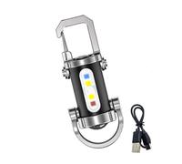 DLUKENY Portable USB Rechargeable Work Light Small Keychain Flashlights Bright LED Torches For Camping Hiking & Emergencies Outdoor Camping Working Light