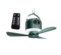 DLUKENY Remote Controlled Ceiling Fan Light With USB Charging And Detachable Bladee For Outdoor Camping And Night Market Activities