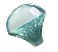 DLUKENY Shimmering Resin Cocktail Glossy Inner Coating 8 Size Adjustable Fit Trendy Accessory For Parties And Everyday Use Glossy Pearlescents Statement
