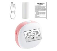 DLUKENY Small Label Printer For School Supplies Inkless Sticker Maker Connection With 1 Roll Of Paper Sticker Printer