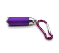 DLUKENY Small LED Flashlight Torch Keyring Outdoor Fishing LED Flashlight Torch Carabiner Keychain Small Torches Light Portable Adjustable USB Pocket