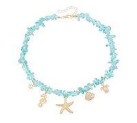 DLUKENY Stylish Layering Sea Star Necklace Feature Simulated Pearls Modern Instagrammable Neckchain Jewelry Gift Inspired Collarbone Chain