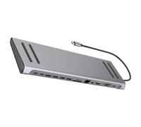 DLUKENY USB C Docking Station 14 In 1 Type C Hubs Adapter For Laptops HDMIs VGA Ethernet USB Port 4K Display Capabilities