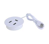 DLUKENY USB Desk Grommet Hole Hubs 3 Port USB2.0 Desktop Cable Organizers For Flashing Drives And PC Accessories