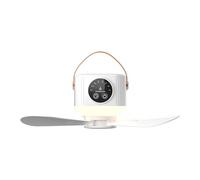 DLUKENY USB Rechargeable Tent Fan USB Ceiling Fan Remote USB Power Ceiling Canopys Fan 4Speed Hangings Fan 7200mAh/3600mah