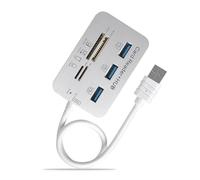 DLUKENY USB3.0 Card Reader Hubs With Four Port Expansion Dock For Efficient Data Transfer