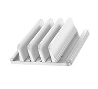 DLUKENY Vertical Laptop Stand 3 Slot Desktop Stand Holder Adjustable Dock Space Saving Laptop For Desk Notebook Adjustable Holder