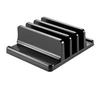 DLUKENY Vertical Laptop Stand 3 Slot Desktop Stand Holder Adjustable Dock Space Saving Laptop For Desk Notebook Adjustable Holder