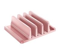 DLUKENY Vertical Laptop Stand 3 Slot Desktop Stand Holder Adjustable Dock Space Saving Laptop For Desk Notebook Adjustable Holder