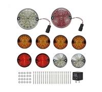 DLUMFPF LED Side Mirror Marker 10Pcs Set Modified LED Lamps Rear Reversing LED Light Front Turn Signal For Defender 90/110 1983-1990/1990 1991 1992 1993 1994-2016(Colorful)