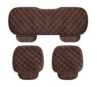 DLUNCPA Car Seat Cushion for BMW X5 F15, Plush Cushions Pad Mat Protector Anti-Slip Breathable with Pocket, Car Accessories,Coffee