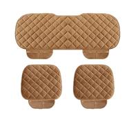 DLUNCPA Car Seat Cushion for Renault Scenic II 2004 2005 2006 2007 2008 2009 2010, Plush Cushions Pad Mat Protector Anti-Slip Breathable with Pocket, Car Accessories,Khaki