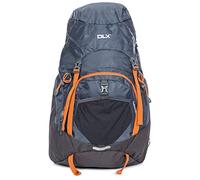 DLX Twinpeak, Flint, Backpack 45 Litres with Trekking Pole Loops, Hydration Compatible, Grey