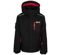 DLX Boys Ski Jacket Gordy - Waterproof Down Jacket for Boys, Kids Coat with Detachable Hood & Zip Pockets, Ski Pass Pocket On Sleeve, Reflective Strips On Shoulders