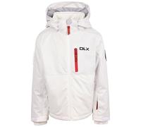 DLX Girls Ski Jacket Keeya - Down Touch Filling, Printed Panels, Detachable Hood, Water Repellent Zips, Multiple Pockets, Reflective Details, Adjustable Features
