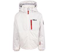 DLX Girls Ski Jacket Keeya - Down Touch Filling, Printed Panels, Detachable Hood, Water Repellent Zips, Multiple Pockets, Reflective Details, Adjustable Features