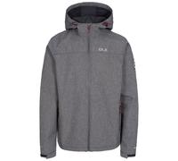 DLX Men's Gabe Waterproof Softshell Jacket With Adjustable Grown On Hood, black marl, L UK