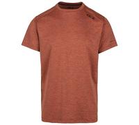 DLX Men's T-Shirt Doyle - Men's Quick Dry Gym Top, Activewear Tshirt for Men with Marled Stripe Effect Fabric, Men's Running Gear with Printed Logo on Chest & Sleeve