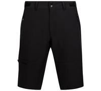DLX Mens Walking Shorts Ralf - Cargo Hiking Shorts, Outdoor Walking Trekking Short with 3 Welded Zip Pockets, Men's Activewear Flat Waistband Pants Black